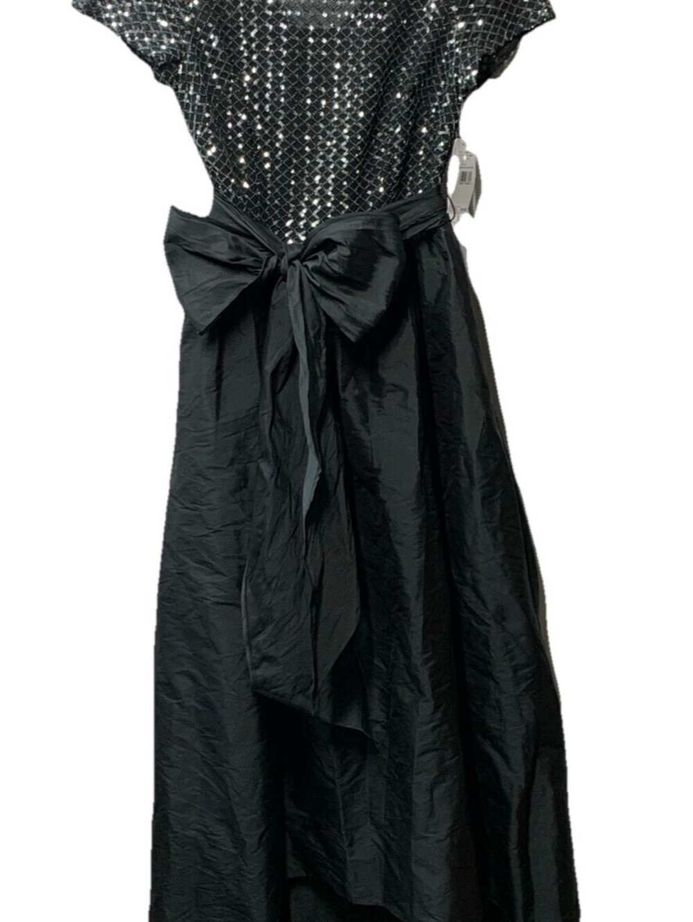 Adrianna Papell Women's Sequin High Low Taffeta Ball Gown Dress Formal Size 6